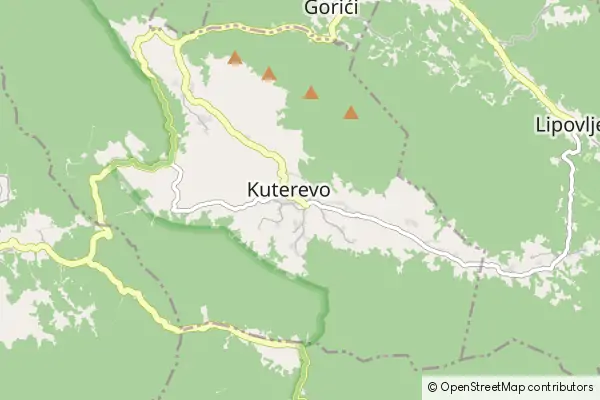 Karte Kuterevo