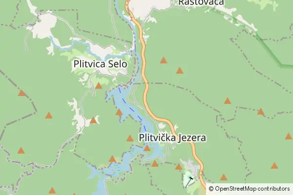 Karte Plitvice Lakes Nationalpark