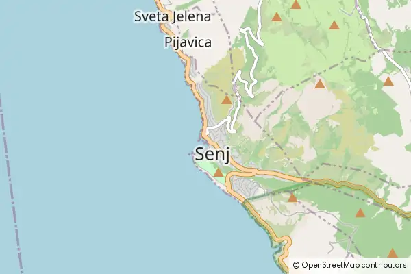 Karte Senj