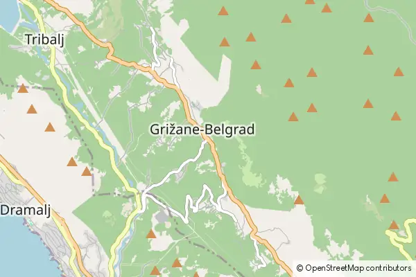 Karte Grizane-Belgrad