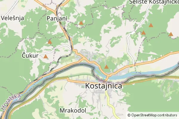 Karte Hrvatska Kostajnica