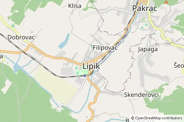 Karte Lipik