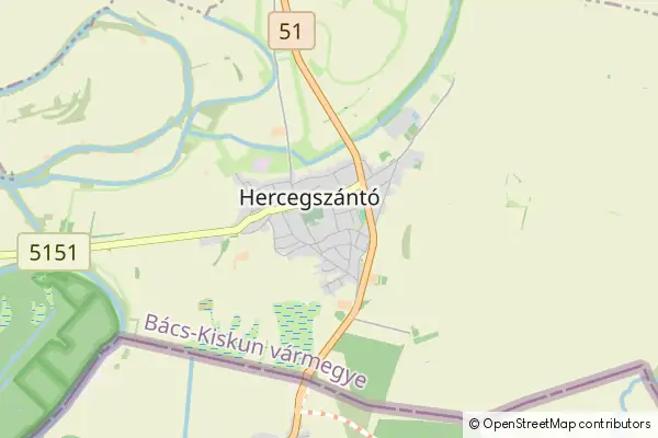 Karte Hercegszántó