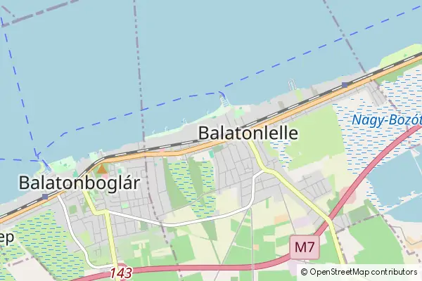 Karte Balatonlelle