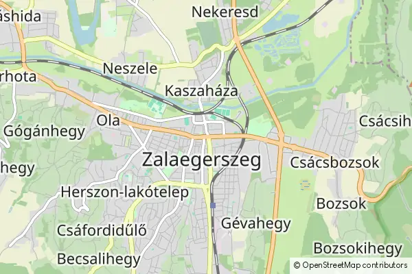 Karte Zalaegerszeg