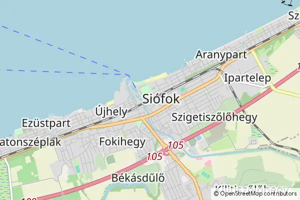 Karte Siófok