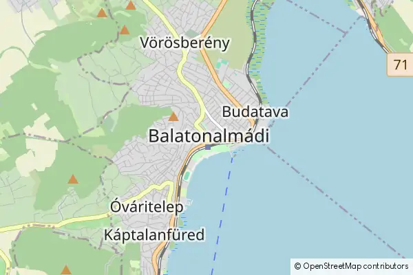 Karte Balatonalmadi