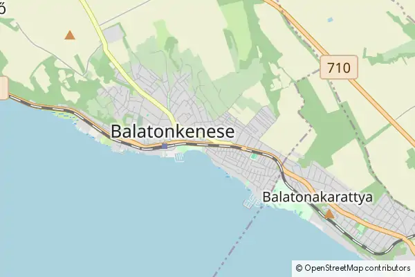 Karte Balatonkenese