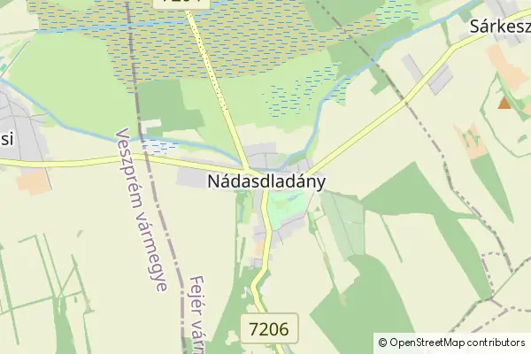 Karte Nádasdladány