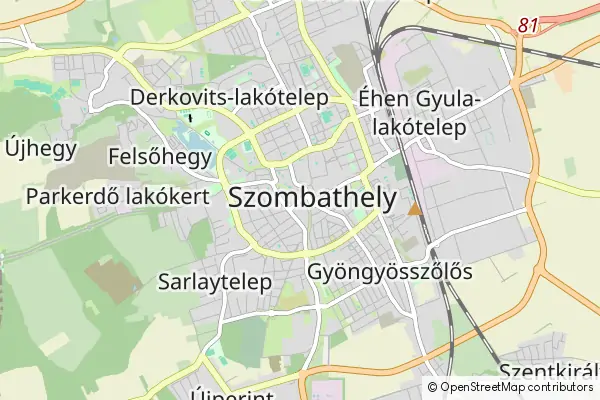 Karte Szombathely