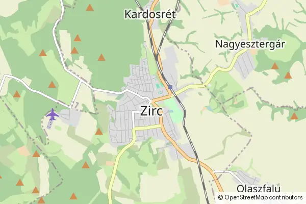 Karte Zirc