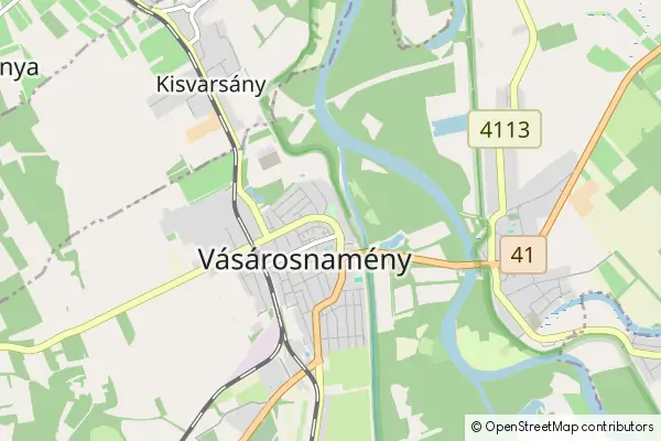 Karte Vásárosnamény