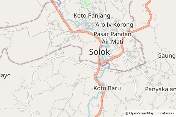 Karte Solok