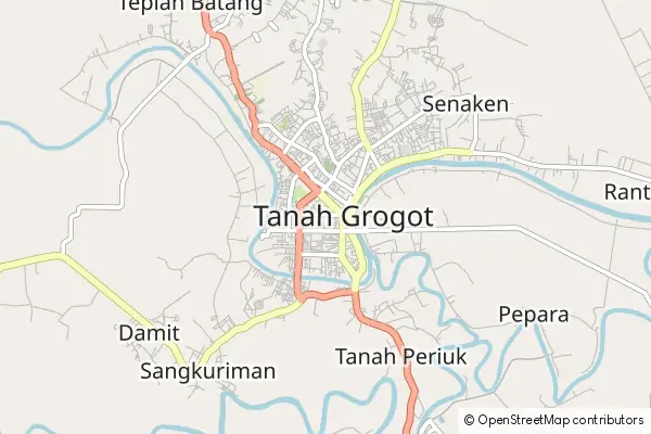 Karte Tanah Grogot