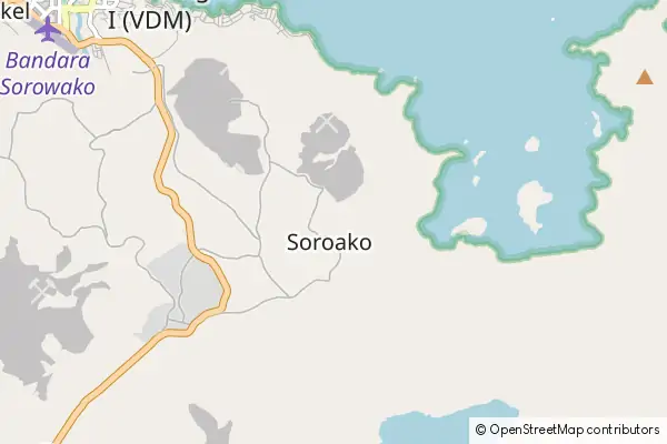 Karte Soroako