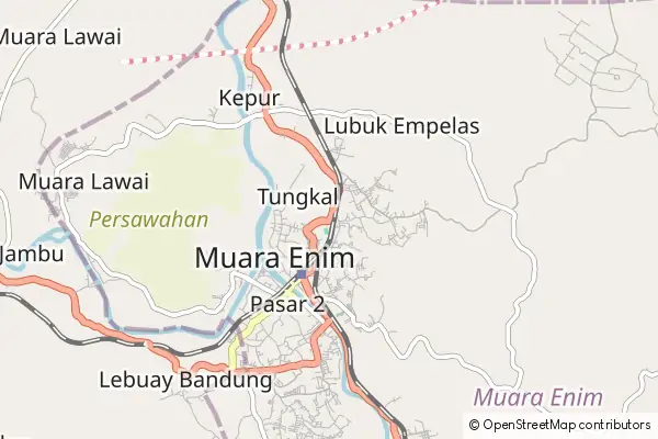 Karte Muara Enim