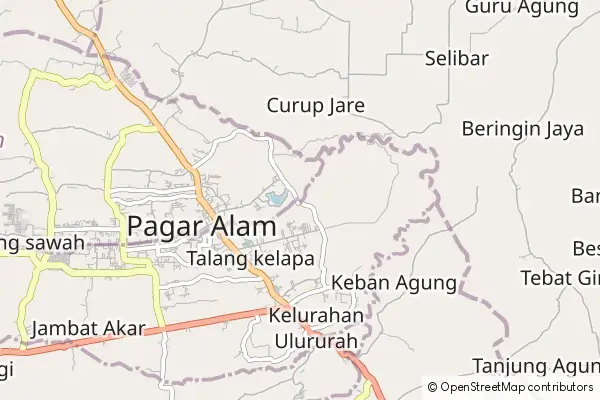 Karte Pagar Alam