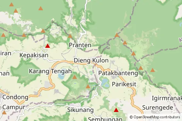 Karte Dieng Kulon