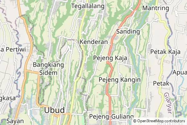 Karte Gianyar Regency