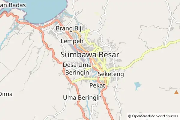 Karte Sumbawa Besar