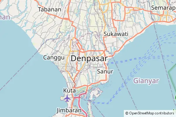 Karte Denpasar