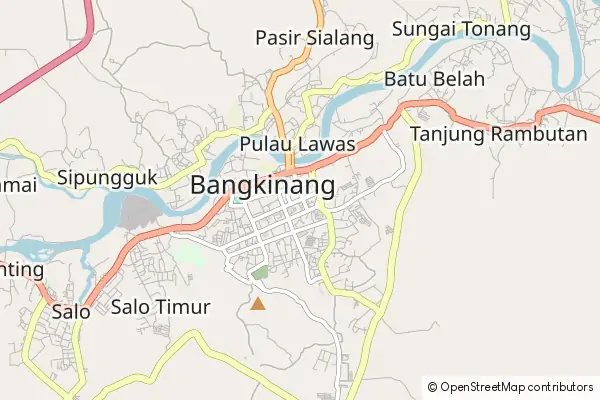 Karte Bangkinang