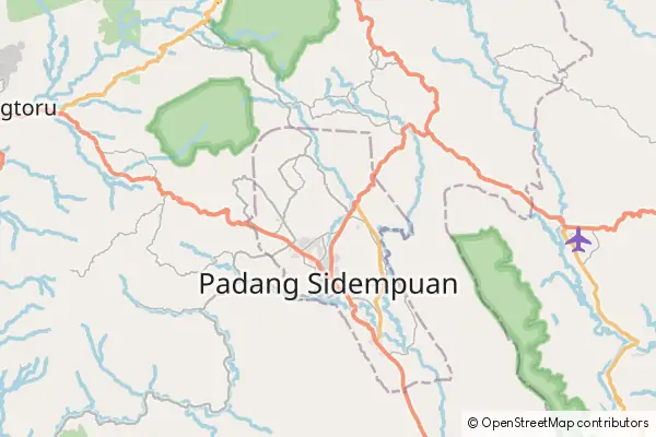 Karte Padang Sidempuan