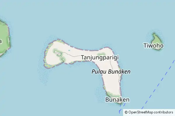 Karte Bunaken Island