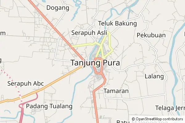 Karte Tanjung Pura