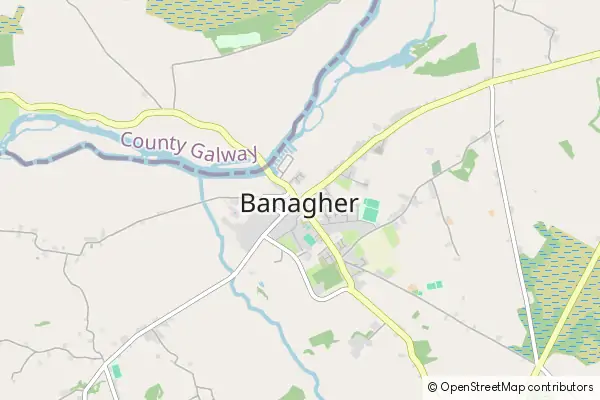 Karte Banagher