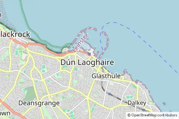 Karte Dún Laoghaire