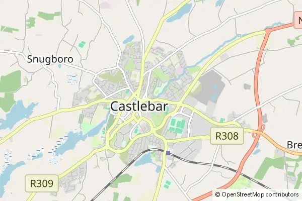 Karte Castlebar