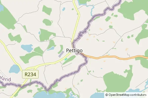 Karte Pettigo