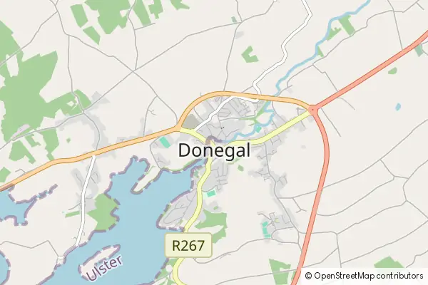 Karte Donegal Town