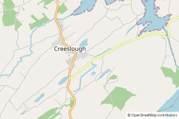 Karte Creeslough