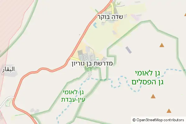 Karte Midreshet Ben-Gurion