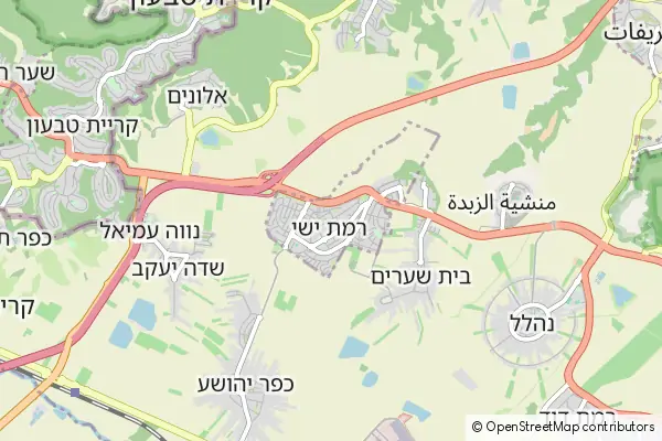 Karte Ramat Yishay