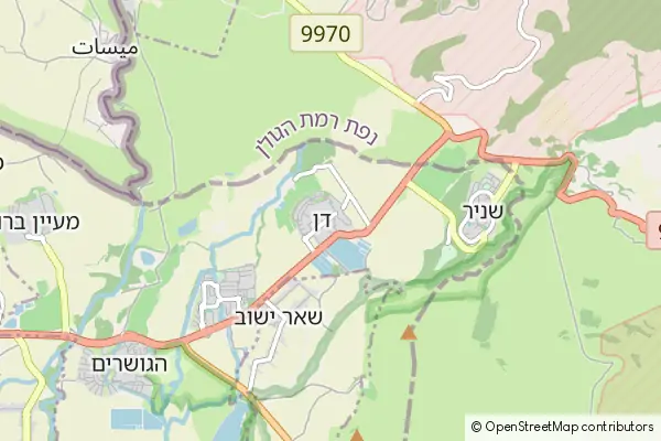 Karte Kibbutz Dan