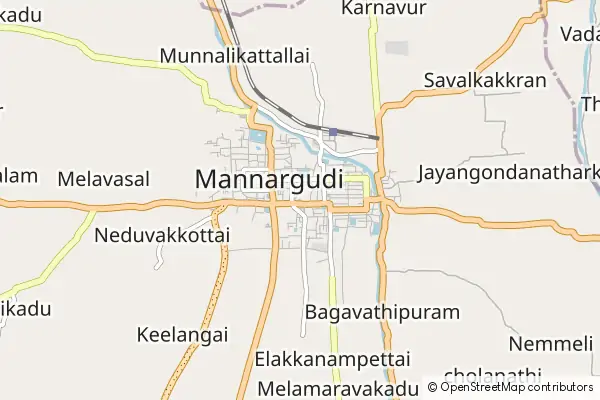 Karte Mannargudi