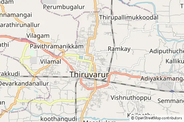 Karte Tiruvarur