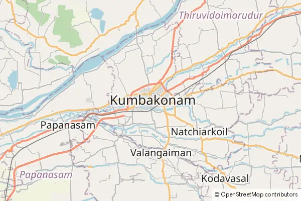 Karte Kumbakonam