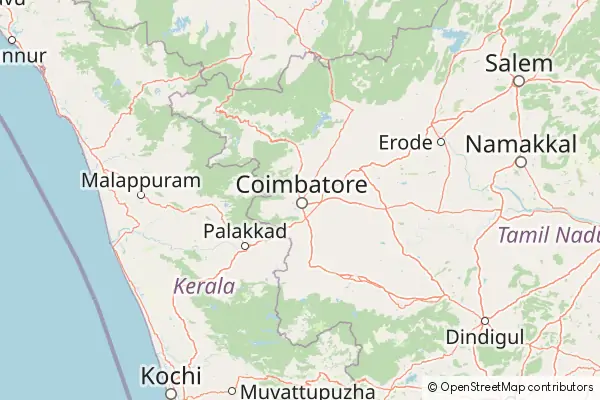 Karte Coimbatore