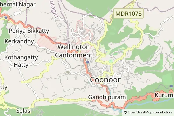 Karte Coonoor