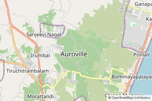 Karte Auroville