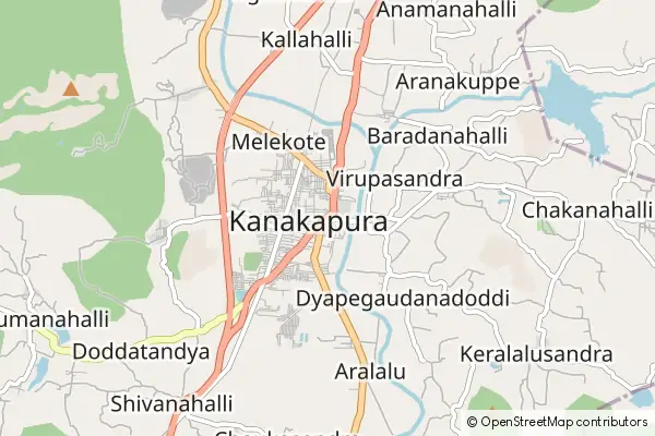 Karte Kanakapura