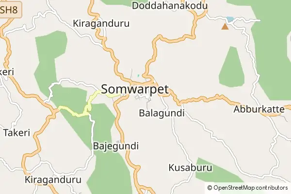 Karte Somwarpet