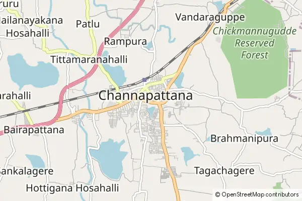 Karte Channapatna