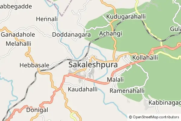 Karte Sakleshpur