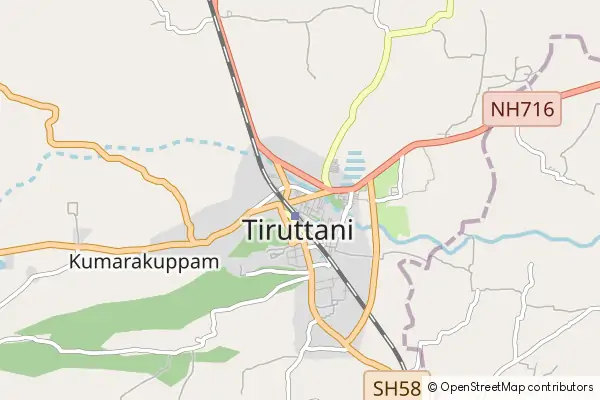 Karte Tiruttani