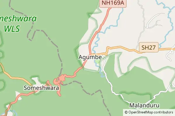 Karte Agumbe